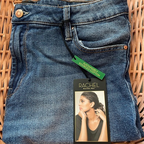 RACHEL Rachel Roy Distressed Blue Jean Shorts 12/31 - Picture 5 of 5